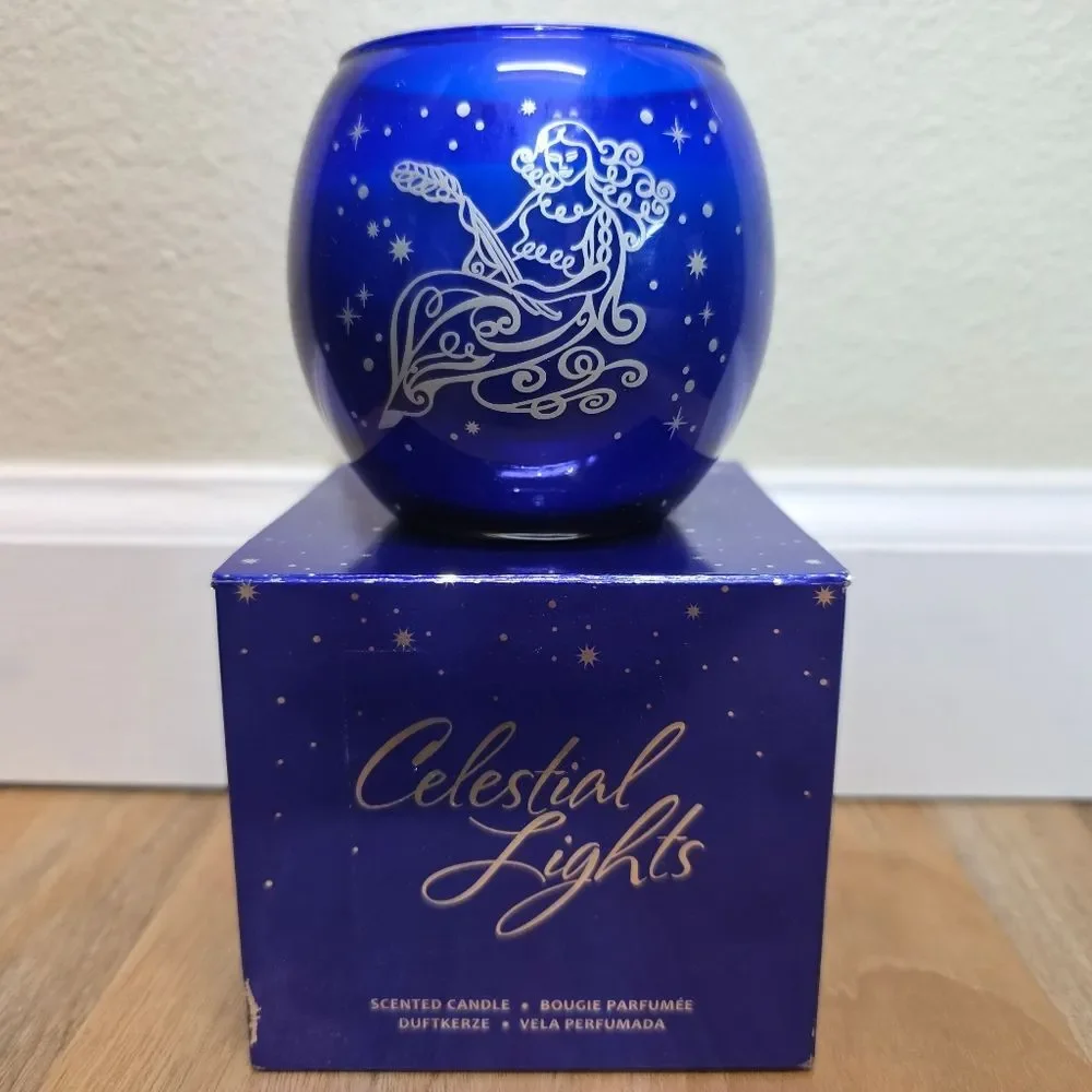 🩵NIB PartyLite Virgo Celestial Lights 7.8oz Scented Candle
